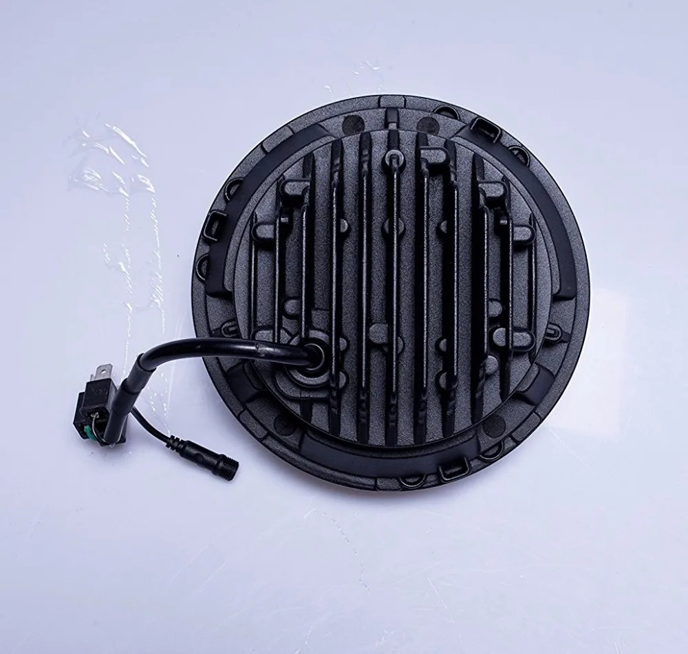 7-дюймовая фара 60 Вт ангельские глазки белая лампа DRL и желтая головного света