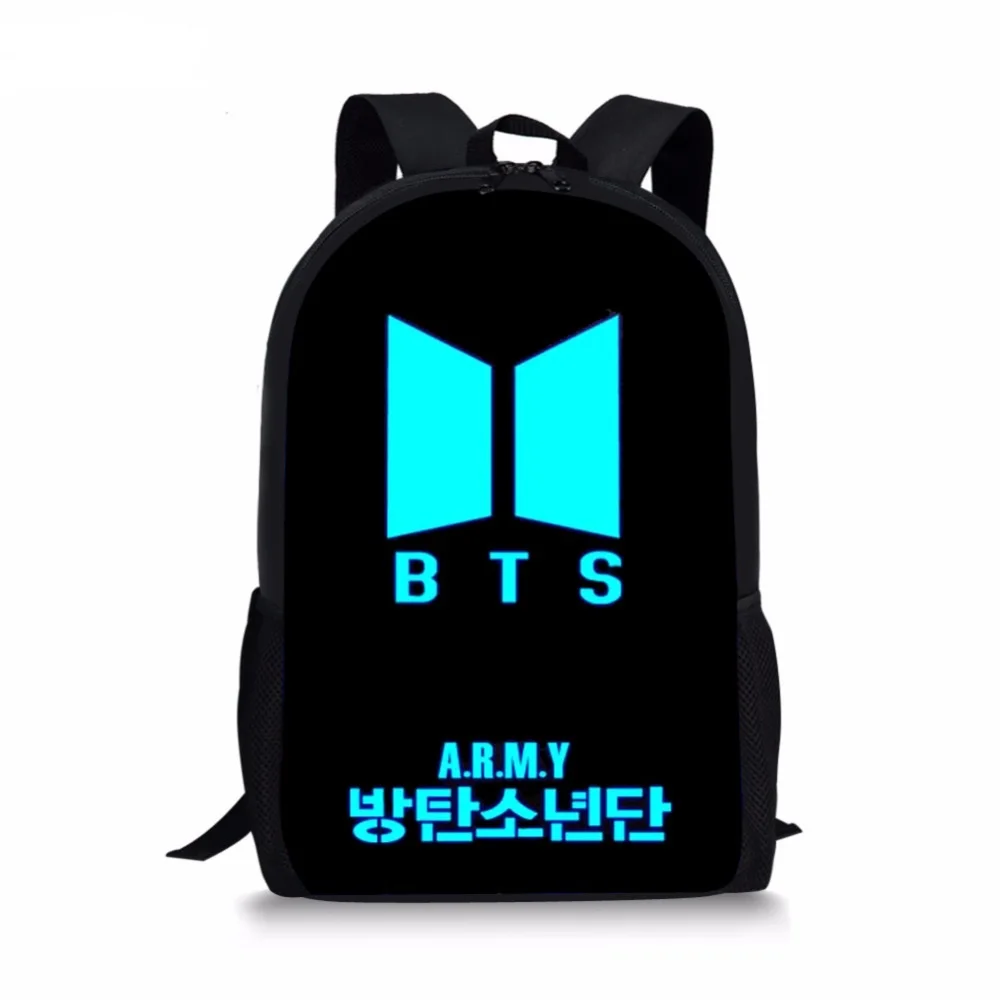 Новый Kpop модный школьный рюкзак для детей с принтом BTS девочек подростков