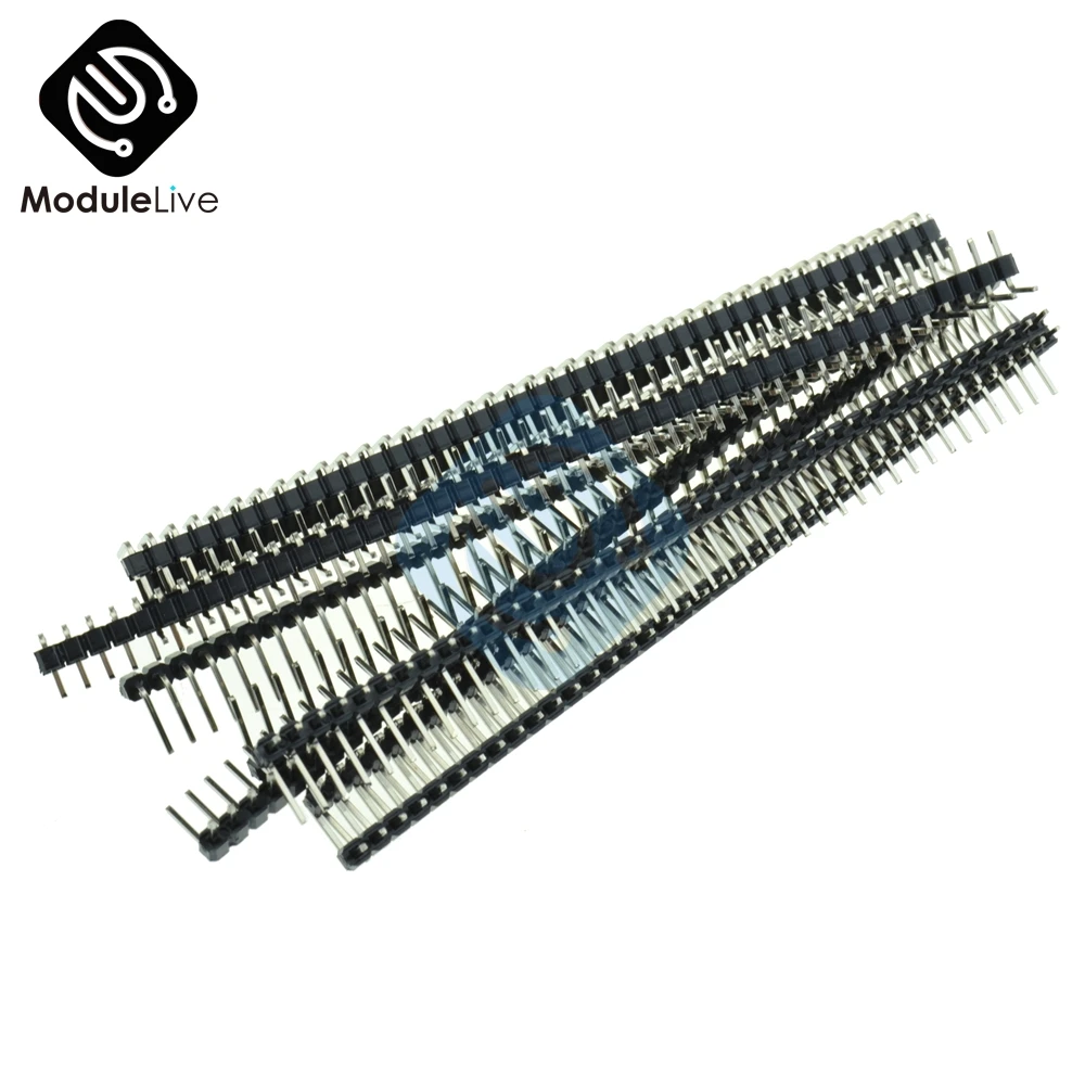 5 шт. шаг 2,54 мм 2x40 Pin 80 Pin Двухрядные Угловые штыревые Коннекторы
