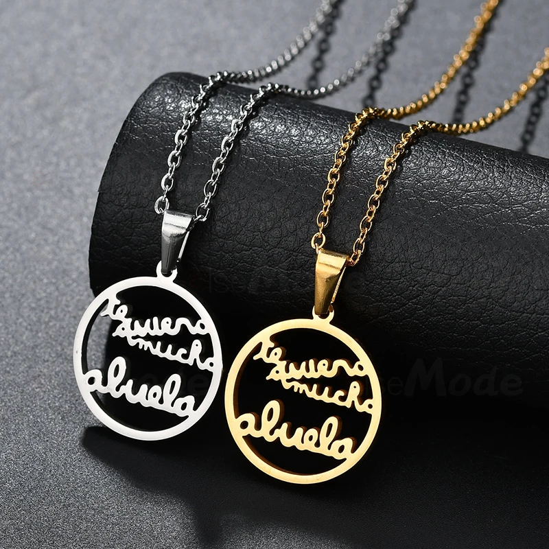 ELSEMODE полые бабушки семейное ожерелье для женщин бабушка никогда не выцветает