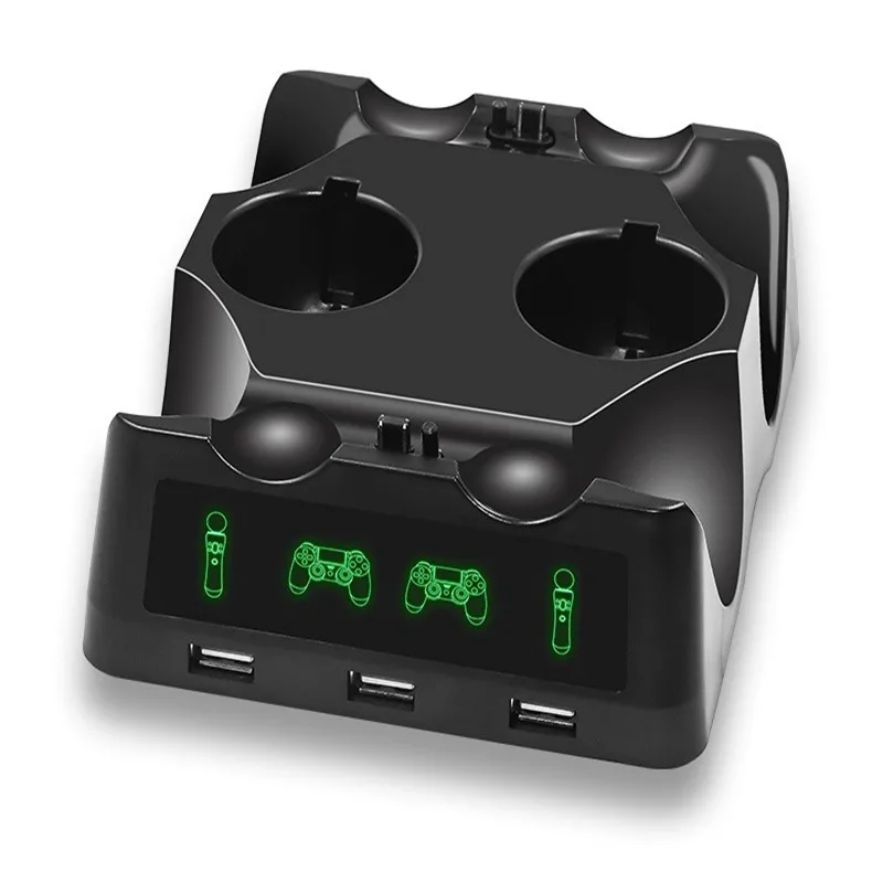 Зарядная Станция для PS Move Motion и PS4 контроллеров Playstation 4 Slim Pro зарядная подставка