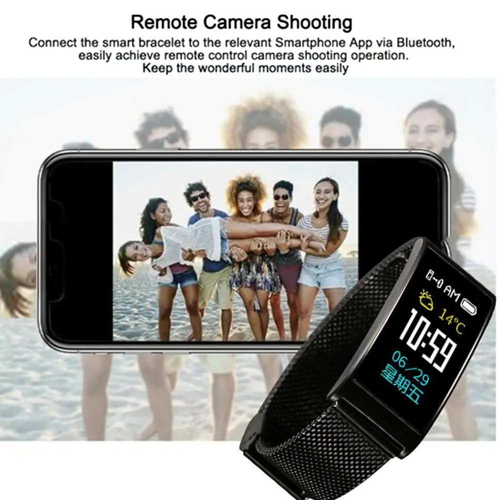 X3 IP68 Смарт часы Для женщин браслет Bluetooth браслеты крови Давление монитор