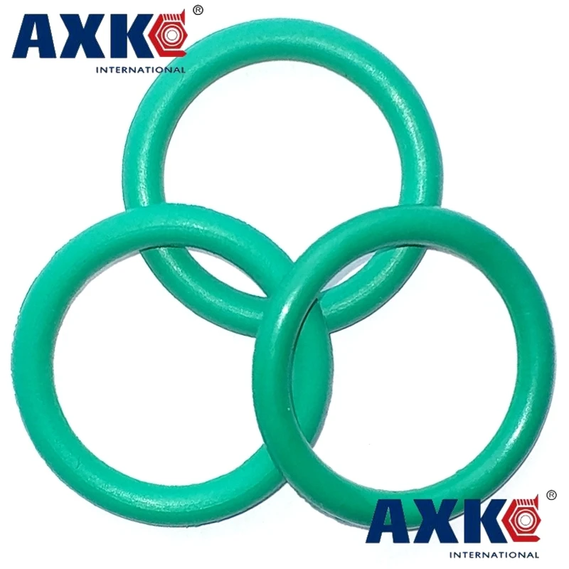 AXK 4 мм OD13 100mm зеленый Витон FKM фторкаучук уплотнительное кольцо уплотнительная