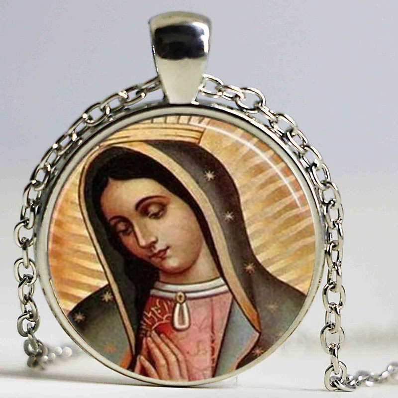 Ожерелье с подвеской Богородица гуадалупа Дева Мария Священное Сердце