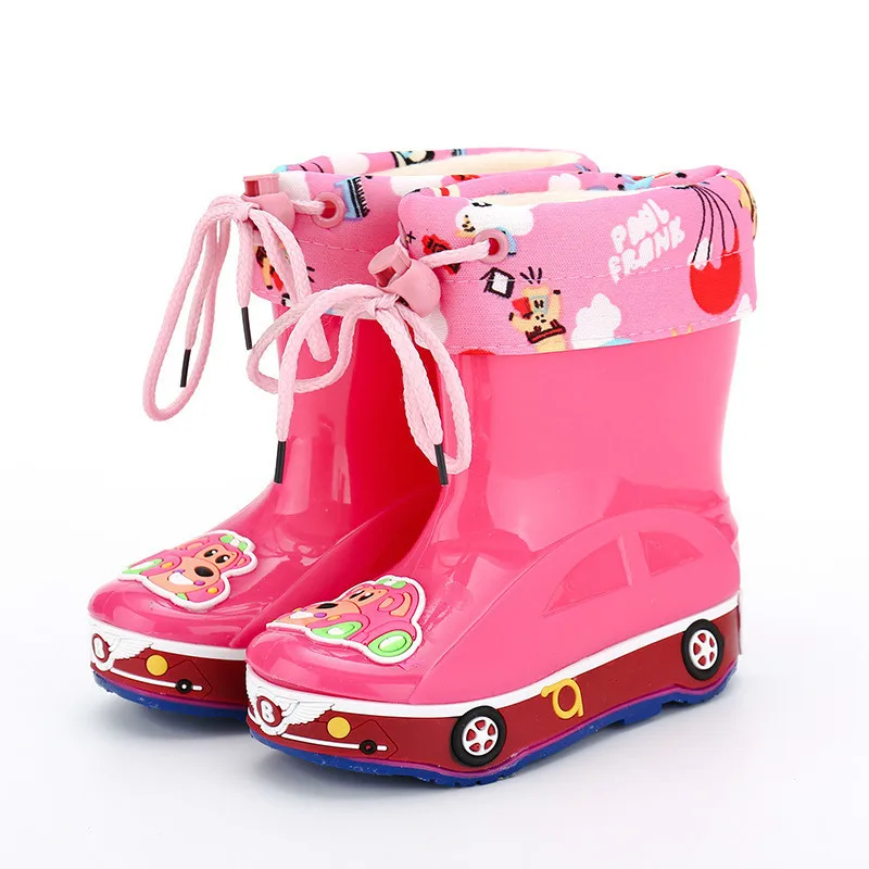 Дети мультфильм автомобиль непромокаемые сапоги четыре сезона универсальный