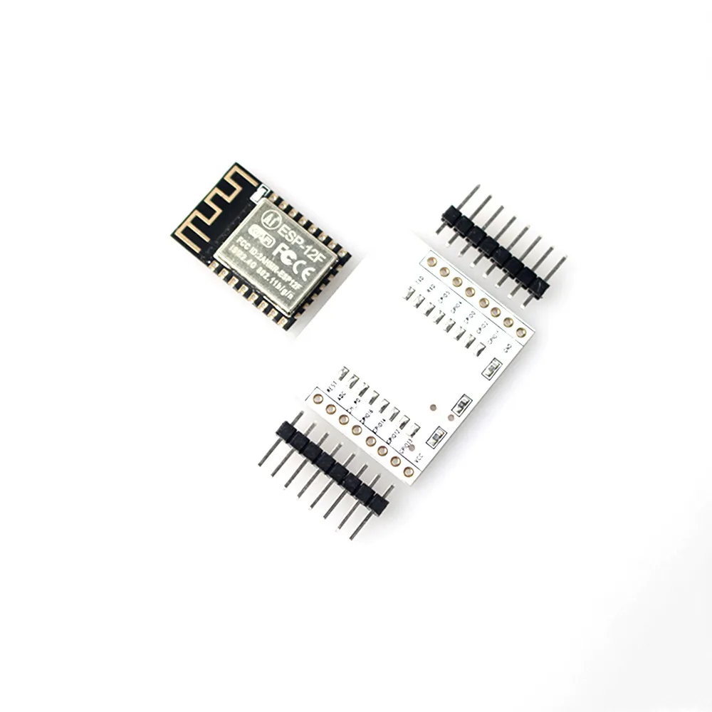 ESP 12F серийный WiFi ESP8266 модуль адаптер пластина полный IO порт приводит к FCC & CE|Модули