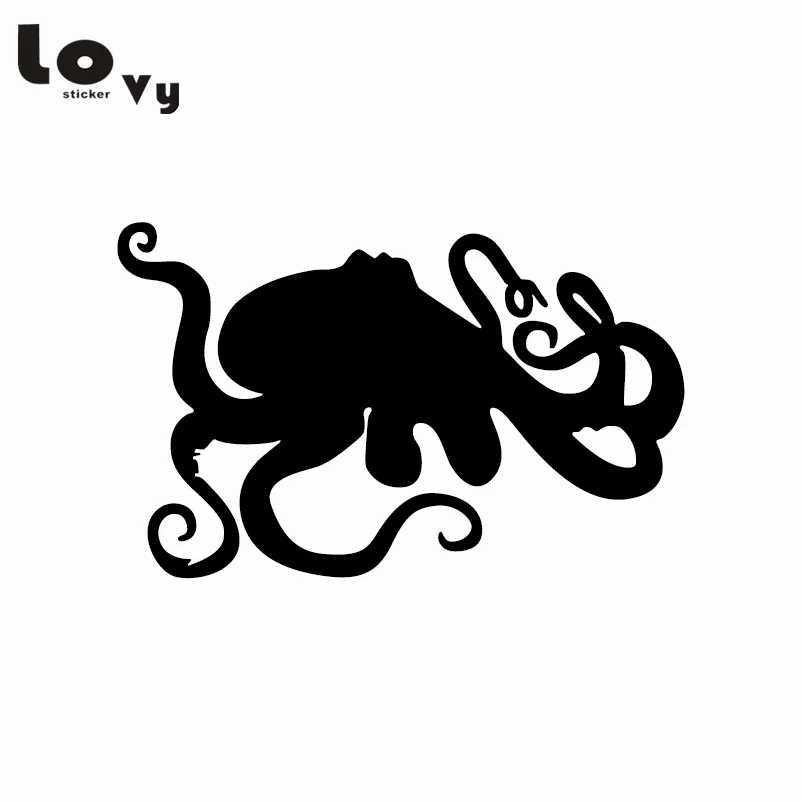 Плавательный Осьминог виниловая Автомобильная мультяшная наклейка животное |