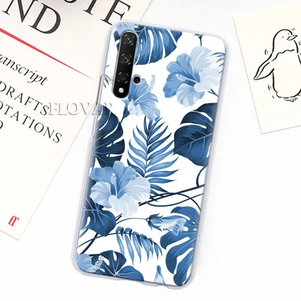 007 Футляр для телефона для Honor 20 Pro 9 10 Lite 8X 8A 8C 8 S 7A фотоаппаратов моментальной печати 7 S Y7 Y9 V20 Мандала Цветок дурмана с цветочным принтом Твердые чехлы из PC - Цвет: 007