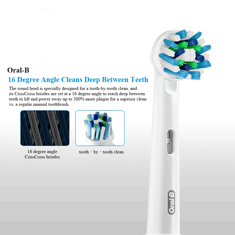 Насадки для зубных щеток Oral B крестообразная насадка зубной щетки 3 шт. сменные