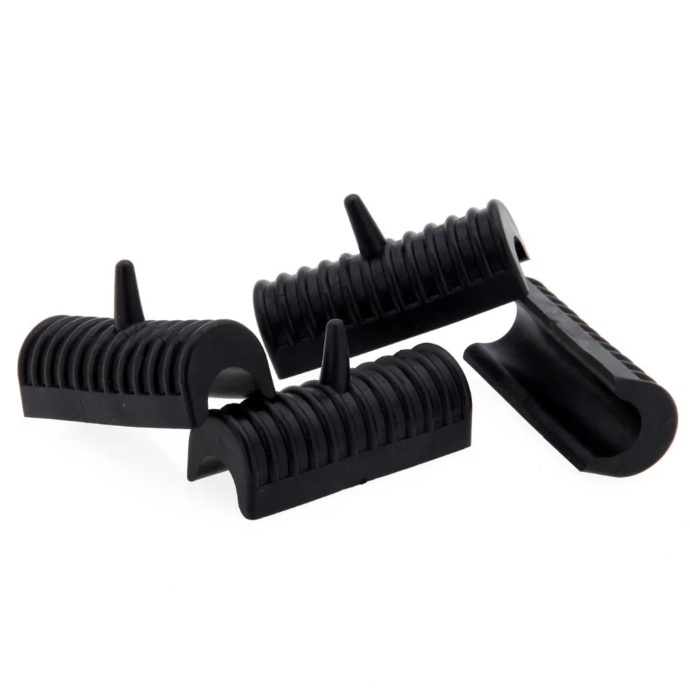 4 шт. черный латексный резиновый поддерживающий Жесткий Чехол Для Harley Electra Glide