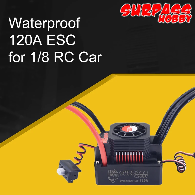 Водонепроницаемый Электрический регулятор скорости SURPASS HOBBY KK 120A ESC для