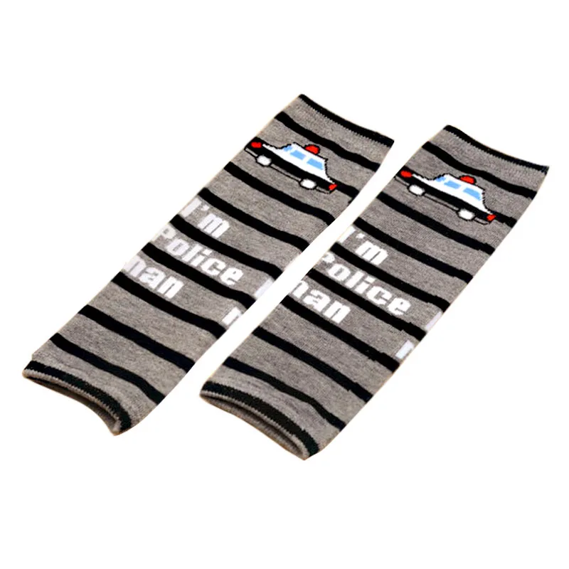 Детские гетры для девочек и мальчиков хлопковые полосатые в мультяшном стиле