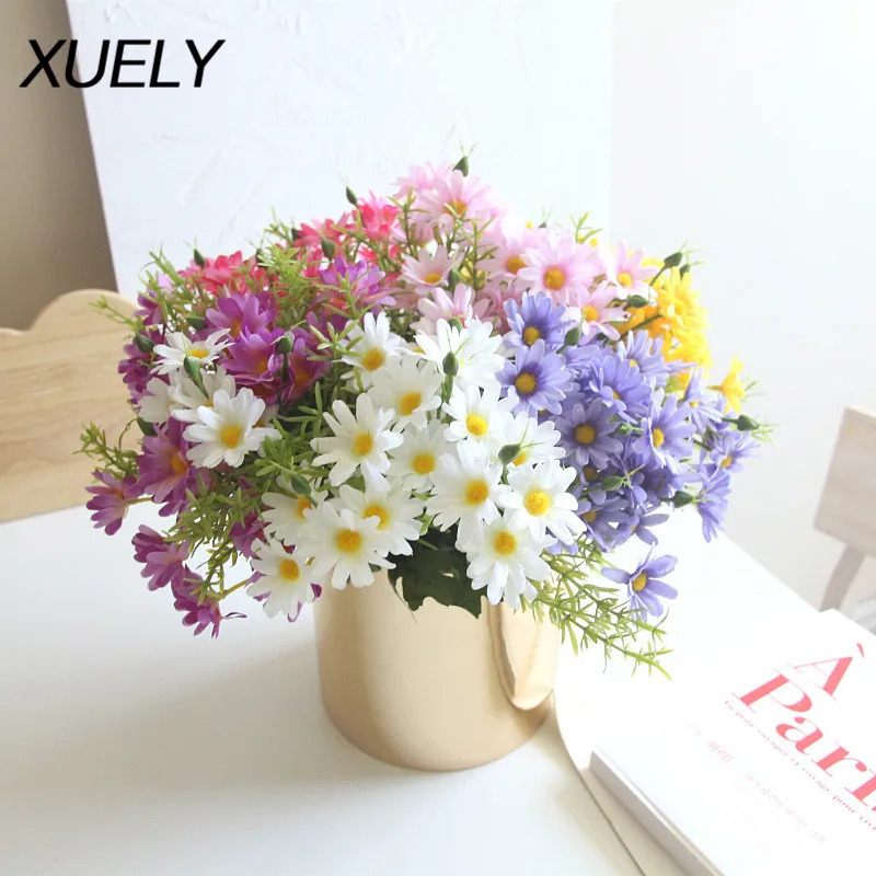 Миниатюрный цветок-Маргаритка украшение для дома гостиной в горшке аксессуары