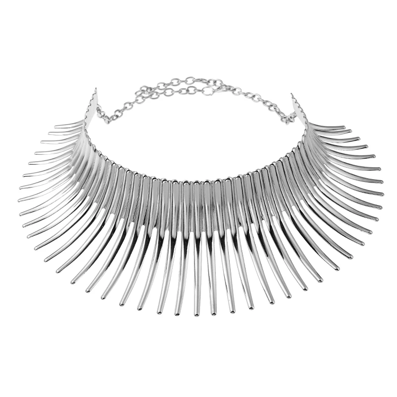 Fashion big brand exaggerated metal collar necklace Short clavicle chain hot sale | Украшения и аксессуары