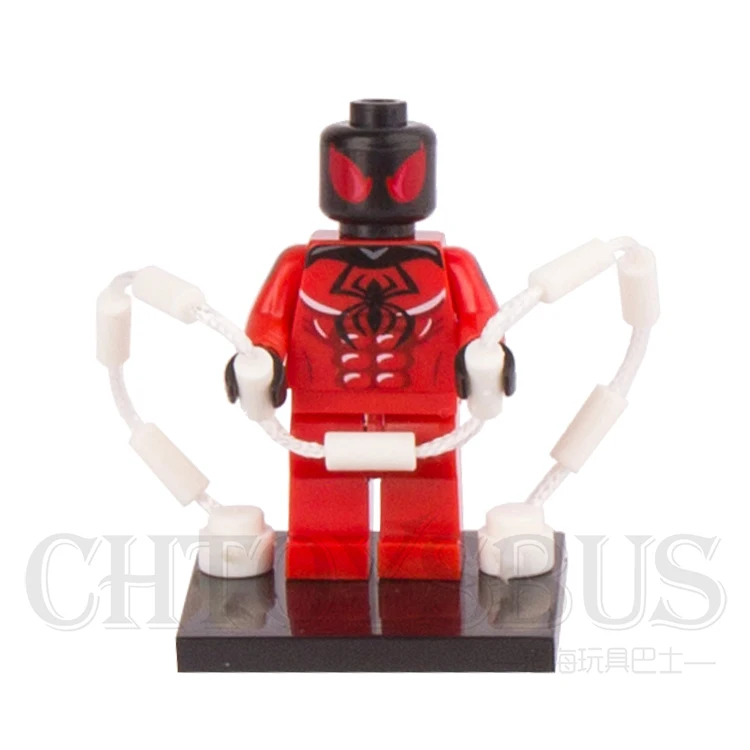 SingleSale алый клон Человек паук бен Супер Герои Мстители сборные минифиг