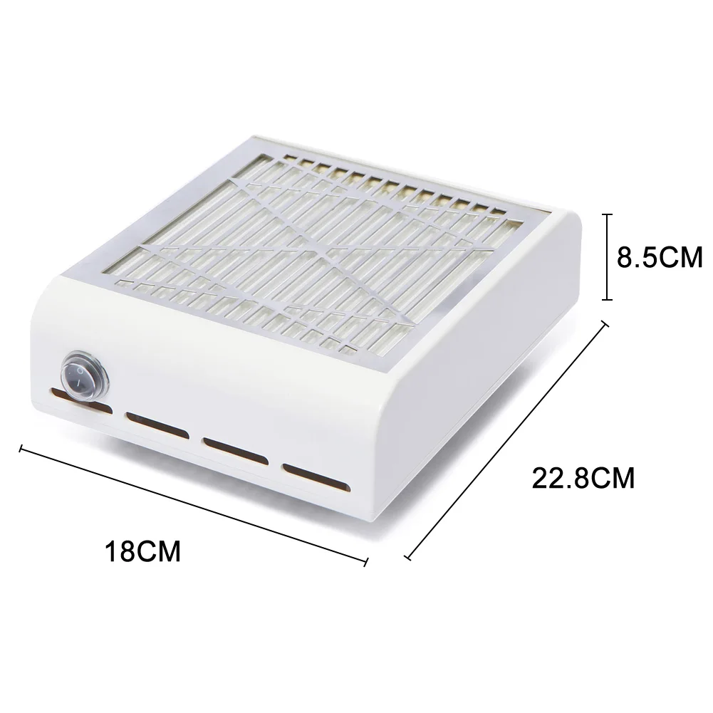 Strong Power 40W Nail Fan Art Salon Suction Dust Collector Vacuum Cleaner MH88 |