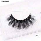 Накладные ресницы LEHUAMAO, норковые 3D ресницы естественного объема, ручная работа, норковые накладные ресницы, густые полные ресницы D22