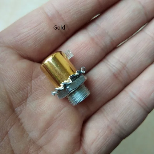 Gold 10 шт./лот D12* H13mm M10 резьбовой проволочный замок Металлические Кабельные Захваты Кабельные сальники разъемы с M4 прозрачный винтовой кабель натяжения - Цвет: Gold