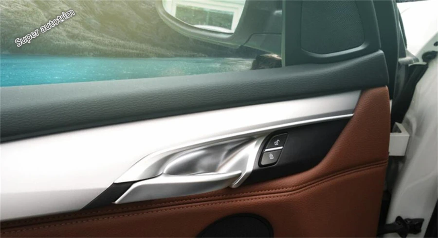 

Lapetus Accessories Interior ABS Inner Door Handle Bowl Frame Cover Trim 4 Pcs For BMW X5 F15 2014 - 2017 / X6 F16 2015 - 2018