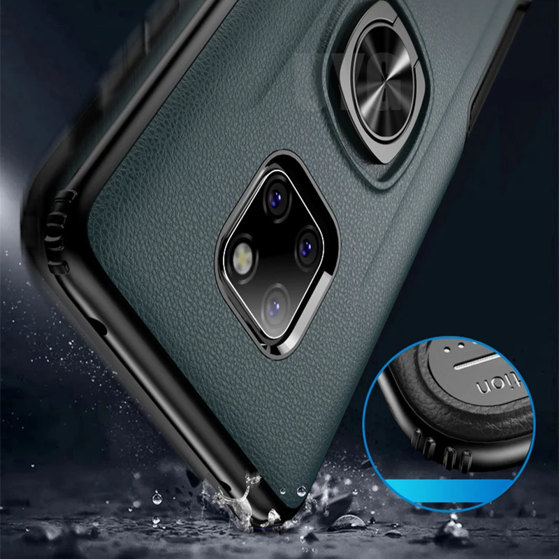Невидимый кронштейн Чехлы для huawei P30 P20 Коврики 20 Pro Lite 20X Nova 3 3i 4 Honor 8X V20 10Lite PSmart Y9 FingerRing крышка