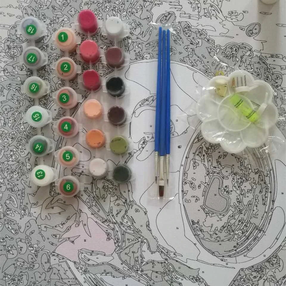 Набор для рисования по номерам на холсте с клубничным рисунком|picture drawing|decorative