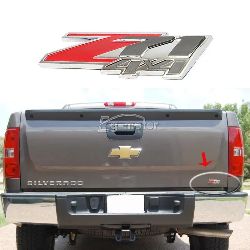 Красный значок с эмблемой ABS Z71 4x4 для Chevrolet Silverado 1500/GMC Sierra один шт. | Автомобили и