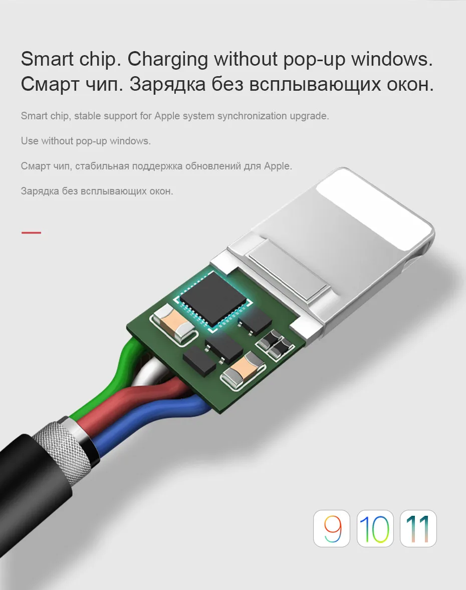 HOCO кабели для мобильных телефонов USB на Lightning/type-c/Micro USB кабель для зарядки и передачи данных Быстрая зарядка для iPhone samsung Android iOS