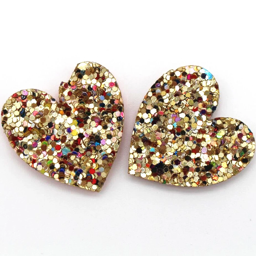 Разноцветные заколки для волос с аппликацией в виде сердца/звезды 2 5x2 5 см 10 шт. |