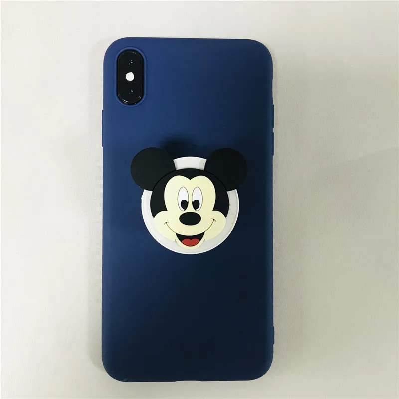 mickey Чехлы для samsung Galaxy Note 9, Note 8, 3, 4, 5, note9, мягкий силиконовый чехол из ТПУ, 3D держатель для телефона - Цвет: mickey