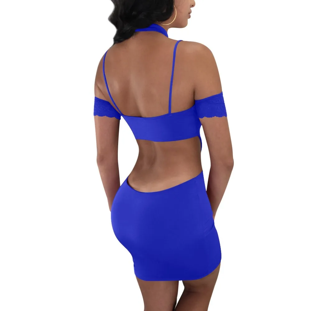 Сексуальное летнее платье с V-образным вырезом однотонное облегающее мини-платье