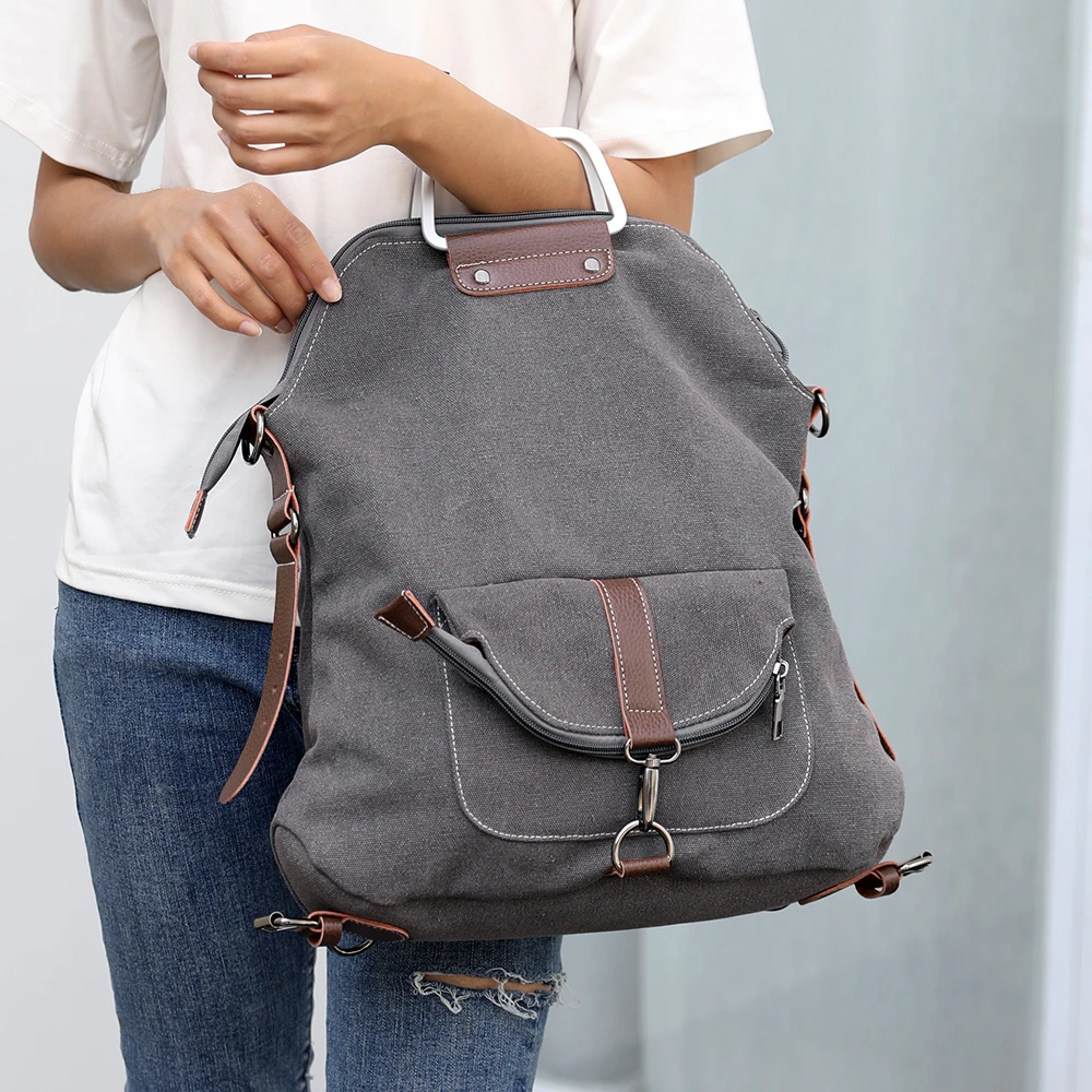 2018 модный рюкзак для женщин студенческий школьный отдыха Холщовый женский ранец