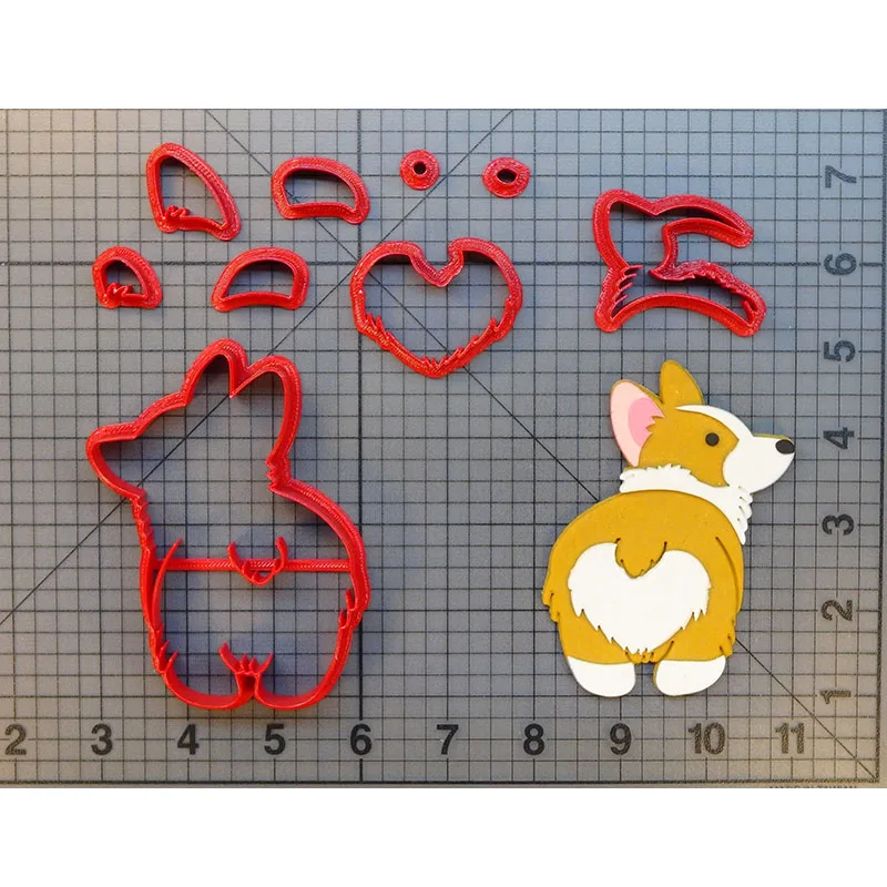 Попка корги форма для вырезания печенья резак набор на заказ 3D печатные