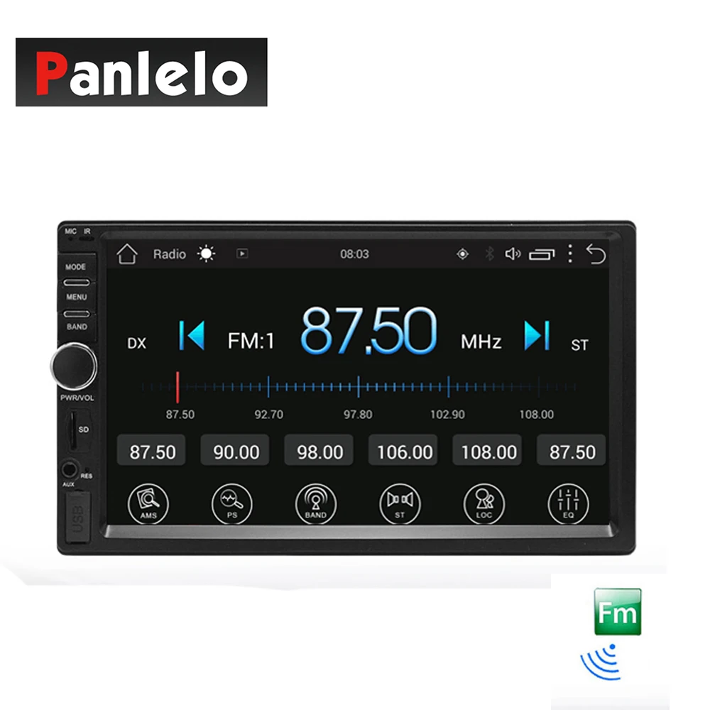 7 дюймов Авторадио 2 Din в тире автомобиля радио AM/FM цифровой плеер Bluetooth AUX SD USB Wi Fi