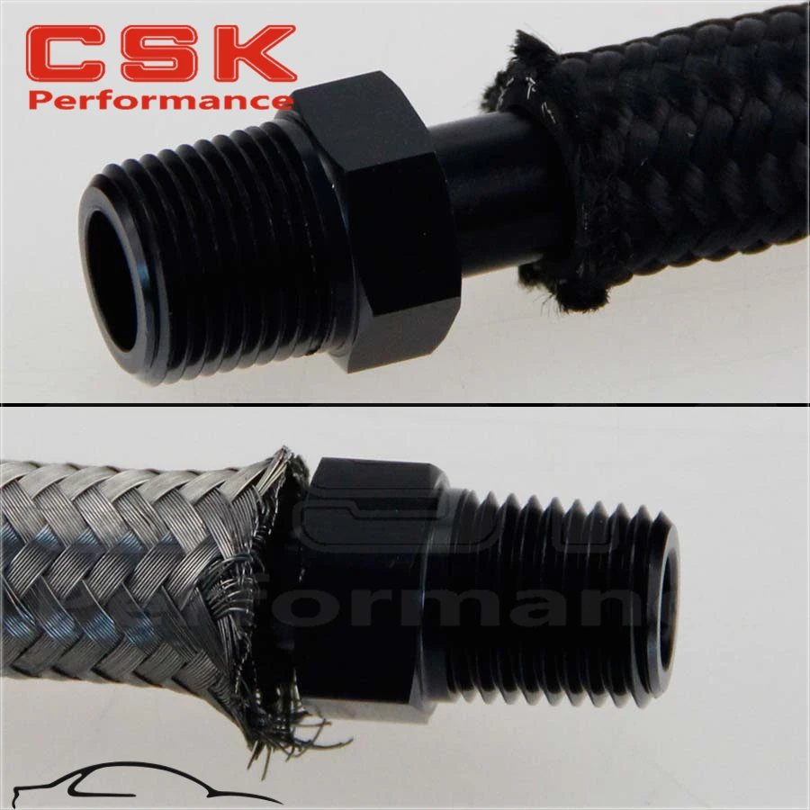 2 шт. Алюминиевый штуцер для шланга 1/4 &quotNPT типа папа|an12 fitting|aluminum hose fittingsnpt barb |
