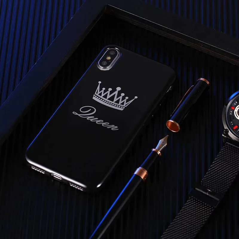 С сияющими блестками King queen Мягкий ТПУ чехол для телефона huawei P20 Lite Pro Чехол на Honor 9