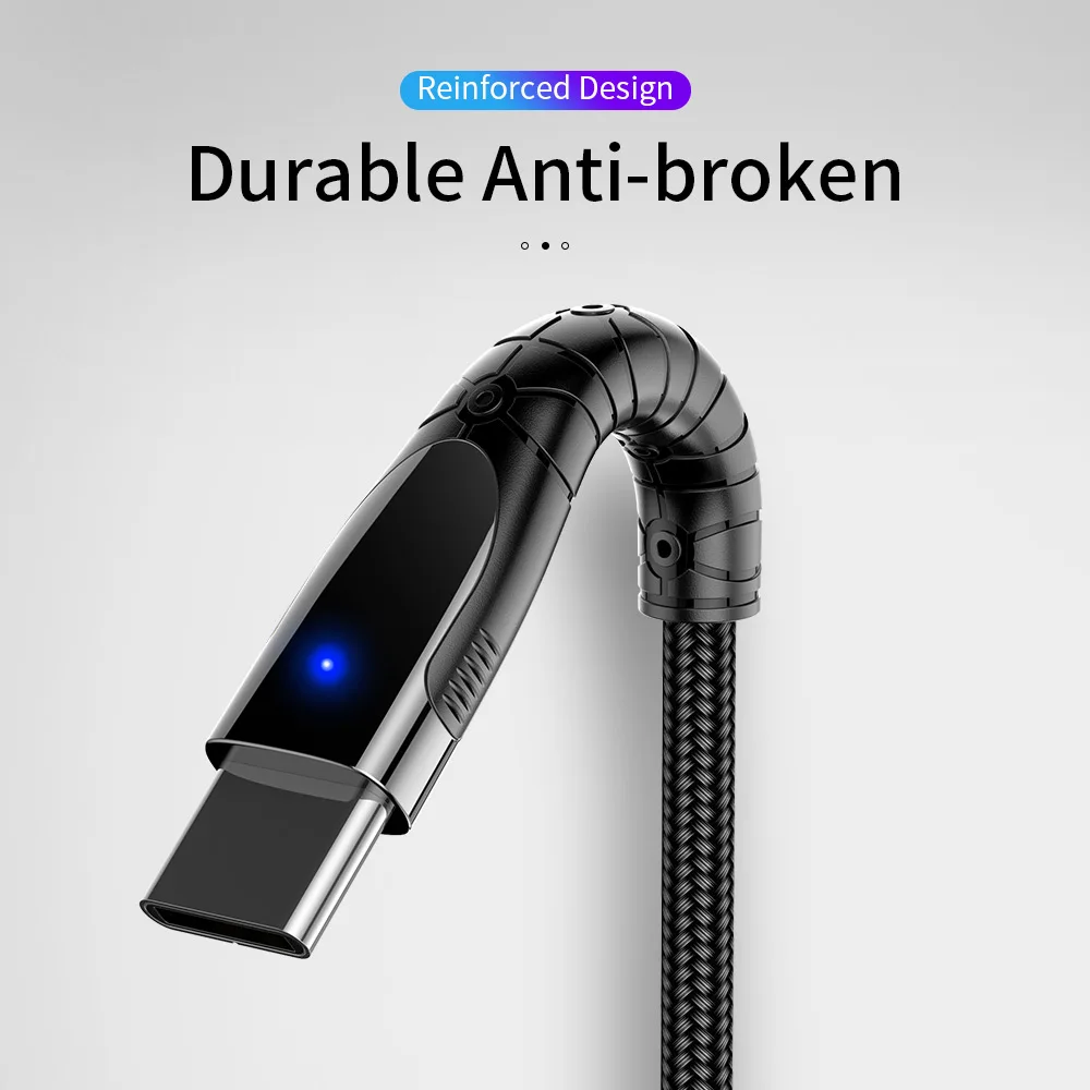 Кабель USB C YKZ для samsung Galaxy S10 S9 type кабель быстрой зарядки данных type-C Xiaomi Redmi Note 7 USB-C