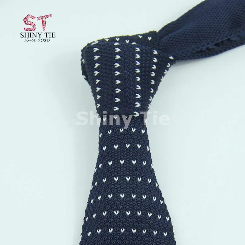 Формальный мужской классический вязаный галстук 20 цветов красный синий черный