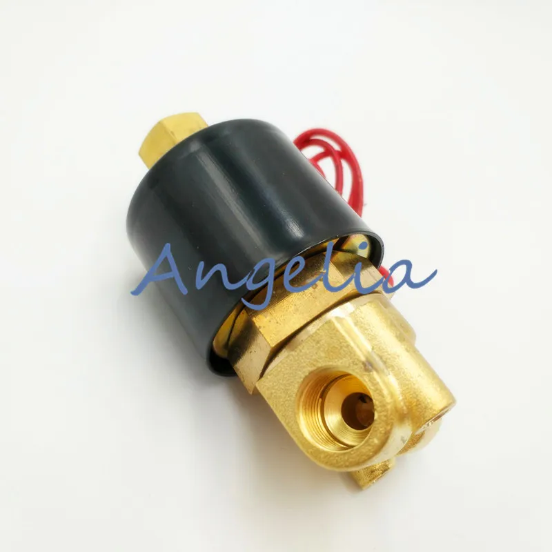 G1/4 &quotN/O DC24V DC12V латунь Электрический Соленоидный клапан вода газ воздух нормально