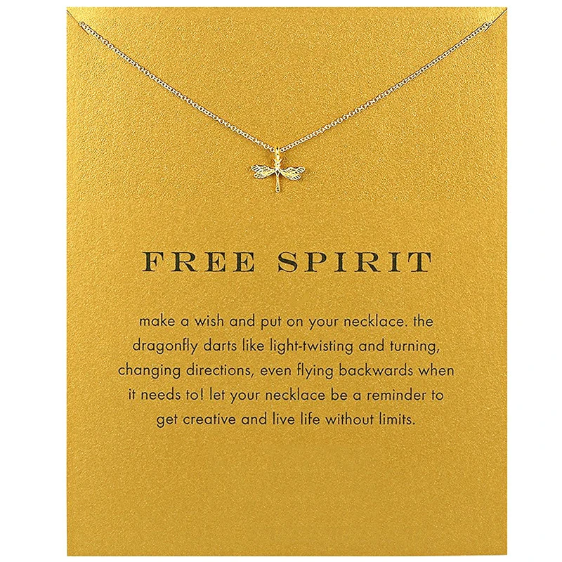 Женское колье чокер с кулоном в виде стрекозы и крыльев|Ожерелья подвеской| |