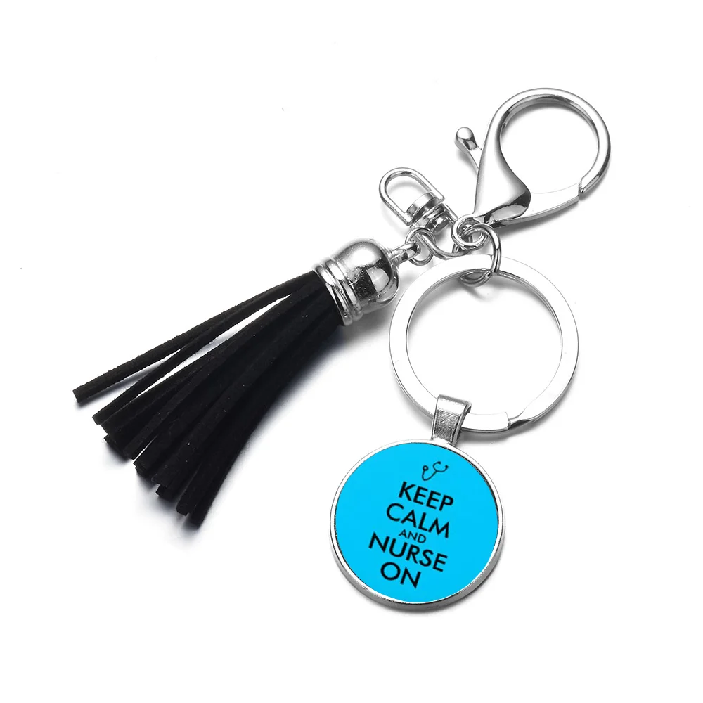 Style 2 СИАН это красивый день, чтобы спасти жизни Цитата брелок доктор медицинский стетоскоп шприц Творческий узор брелок для ключей с кисточкой спецодежда медицинская - Цвет: Style 2