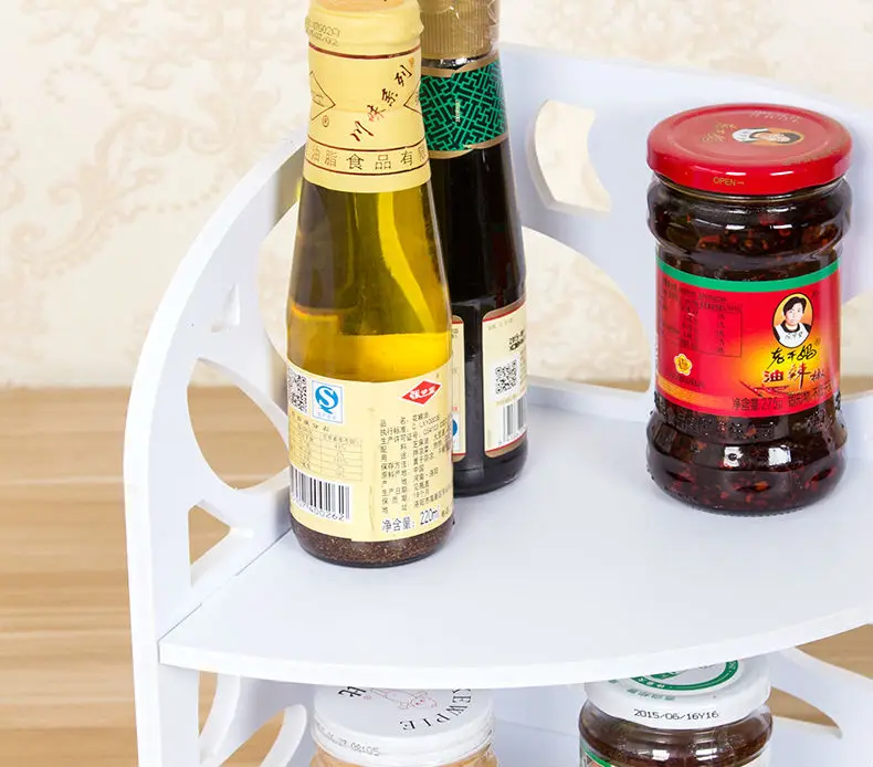HECARE кухня Cocina настенный угловой стеллаж для специй пластиковый водонепроницаемый ролик полка органайзер ванная комната туалет Косметическая полка для туалетных принадлежностей