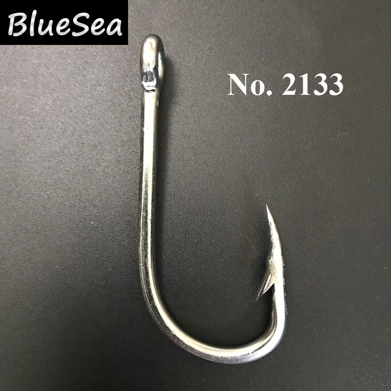 Рыболовные крючки BlueSea из нержавеющей стали с длинным хвостовиком тунестым