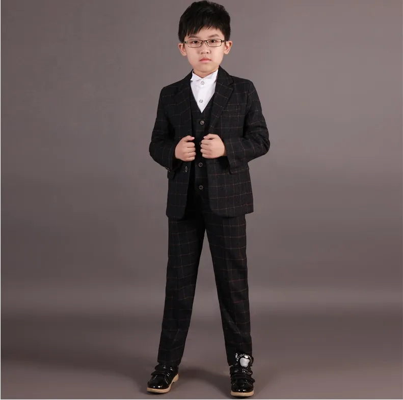 

Handsome Grid Boy's Wedding Attire/Kids Formal Suit 234