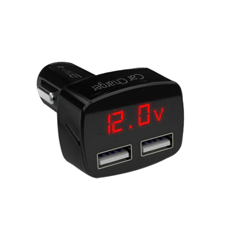 

Hot USB Car Charger Voltmeter Ammeter Thermometer Digital Display BX