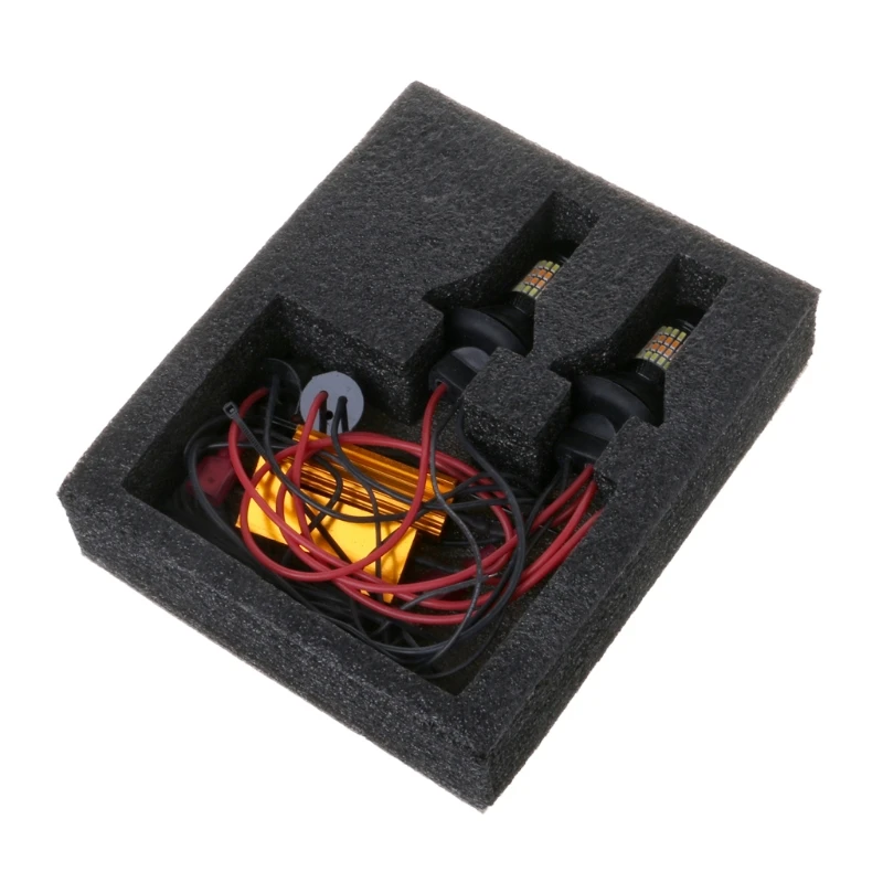 Комплект из 2 предметов BAU15S 7440 1156 96 светодиодный 3014 50 Вт Dual Цвет горки DRL сигнал