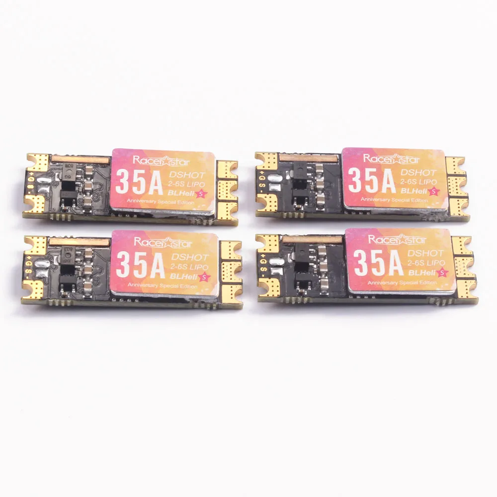 4 шт. Racerstar SPROG X 35A BLheli_S 2-6S DShot600 ESC 4g для Мультикоптер RC Drone Frame Part аксессуары специальное издание