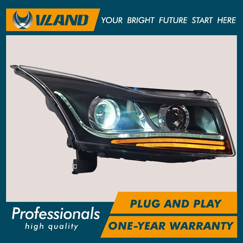 Vland factory для CRUZE головной светильник s светодиодный 2009 2010 2011 головной светильник передний светильник Биксеноновая линза ксенон HID