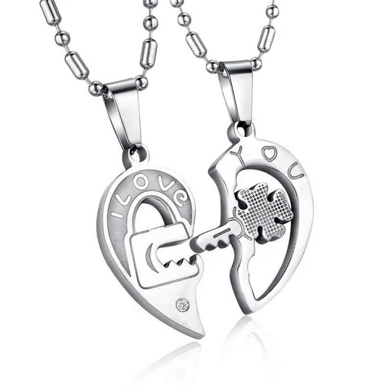 Ожерелье из нержавеющей стали для пар с надписью Love Story|couple necklace|necklace stainlessbook pendant |