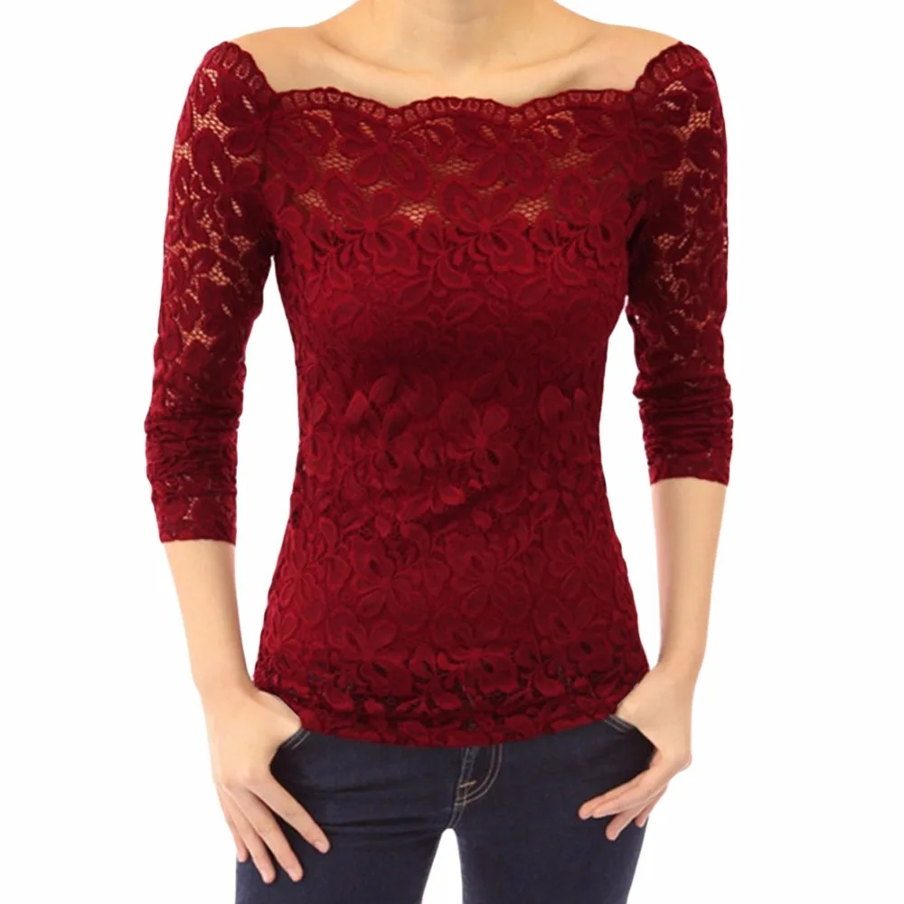 Женские топы и блузки 3XL 4XL 5XL размера плюс Туника женские кружевные рубашки