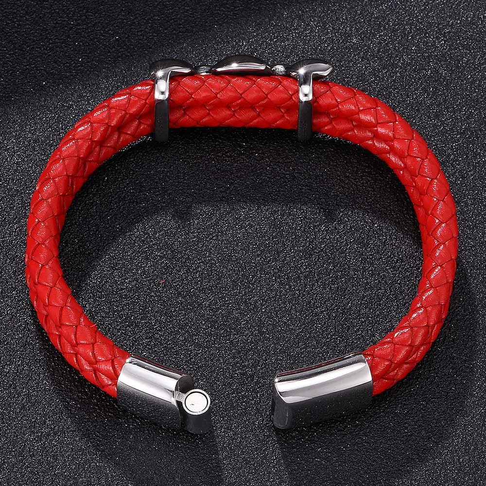 2019 Fashion bracelet homme Jewelry String Bracelet Handmade Braided Leather Rope Men Women Hand Strap Charm E0123 | Украшения и